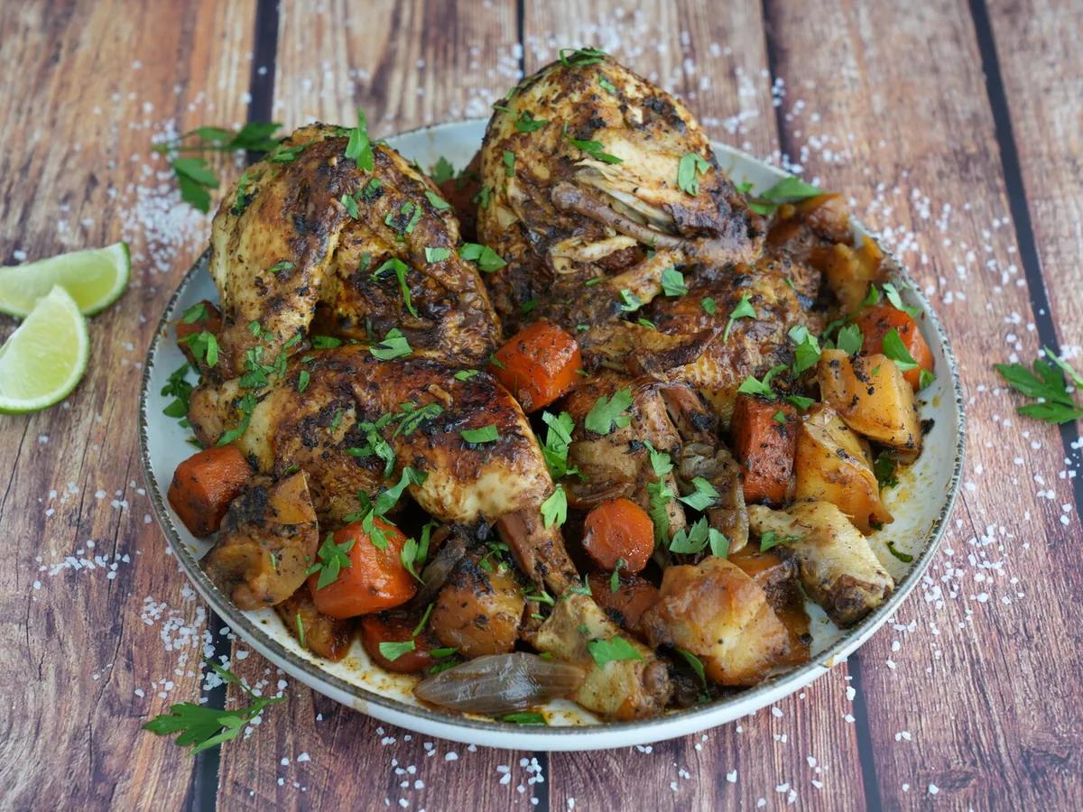 Pollo Asado en Cazuela