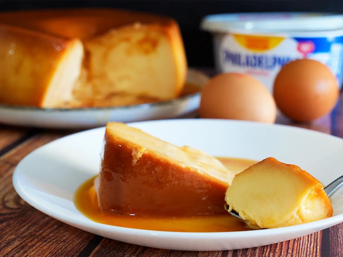 Flan de Queso sin Horno