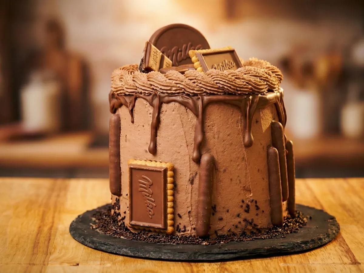 Pastel de Chocolate Milka (Tarta de Cumpleaños) 