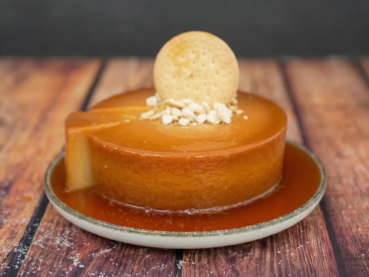 Flan de Galletas María sin Horno